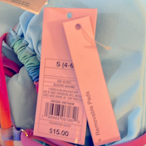 Wild fable Blue Marble Tunnel Front Bralette Bikini Top Avail. XXS, XS &… - Picture 9 of 10